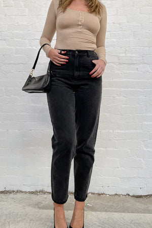 The Black Wash Boyfriend Jeans