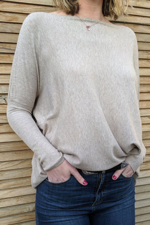 tall-super-soft-boxy-knit-close-up-hand-in-pockets-ribbed-sleeves-day-to-night-wear-