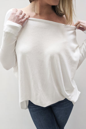 Super Soft Boxy Knit - White