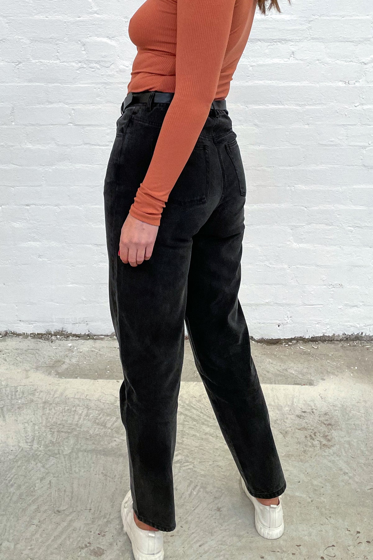 The Black Wash Boyfriend Jeans