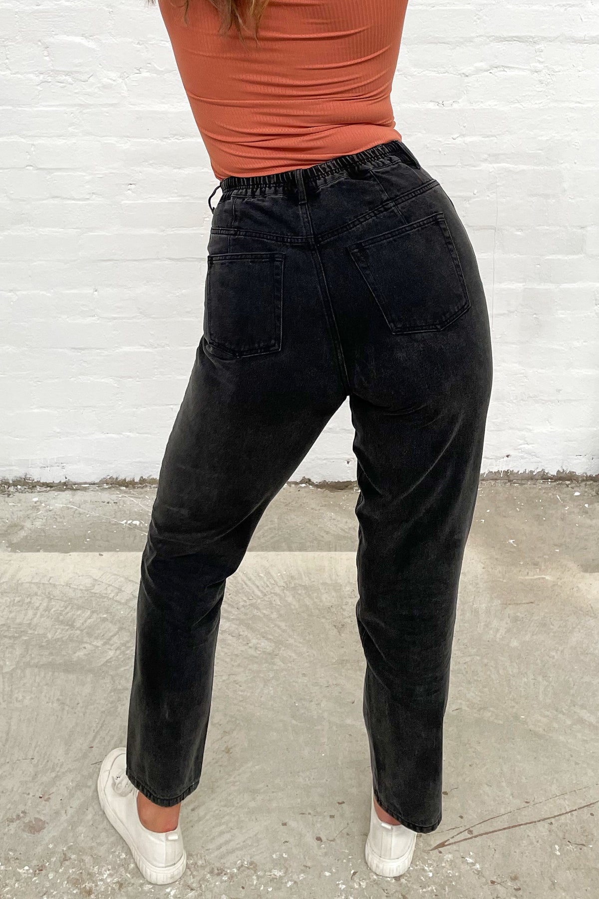 The Black Wash Boyfriend Jeans