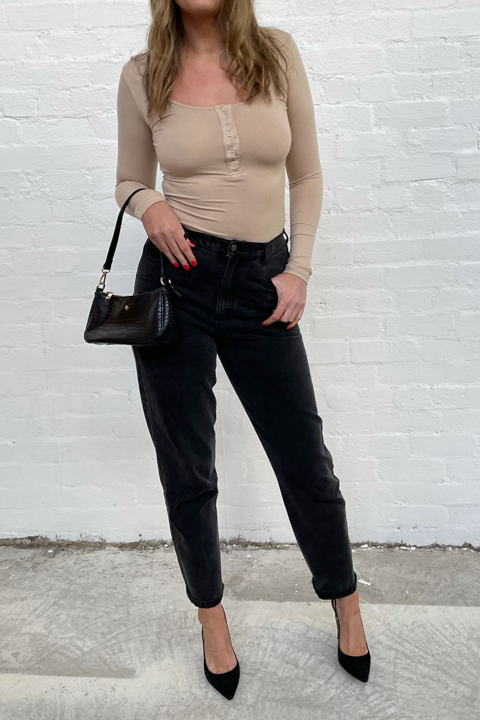 The Black Wash Boyfriend Jeans