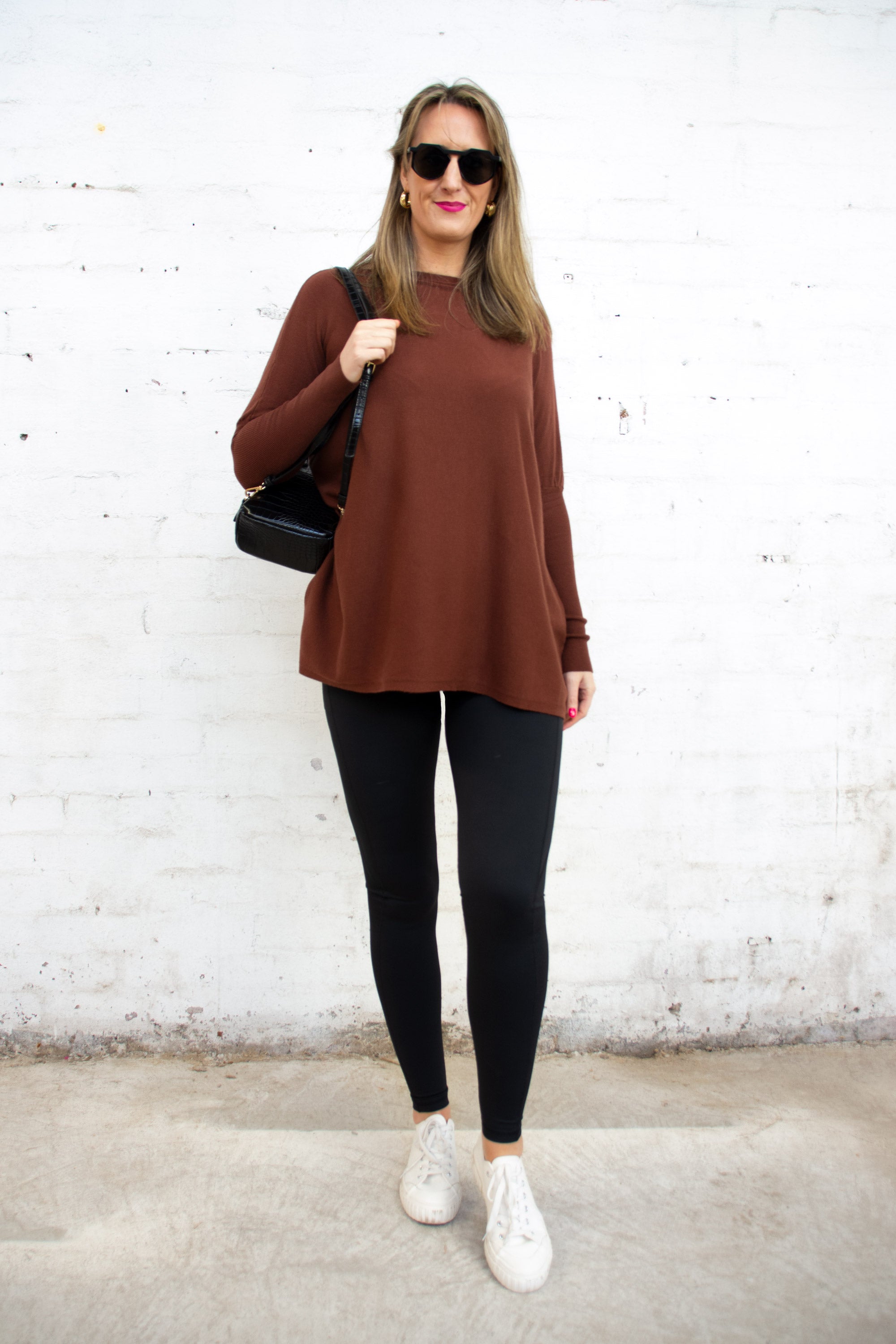 Super Soft Boxy Knit - Chocolate