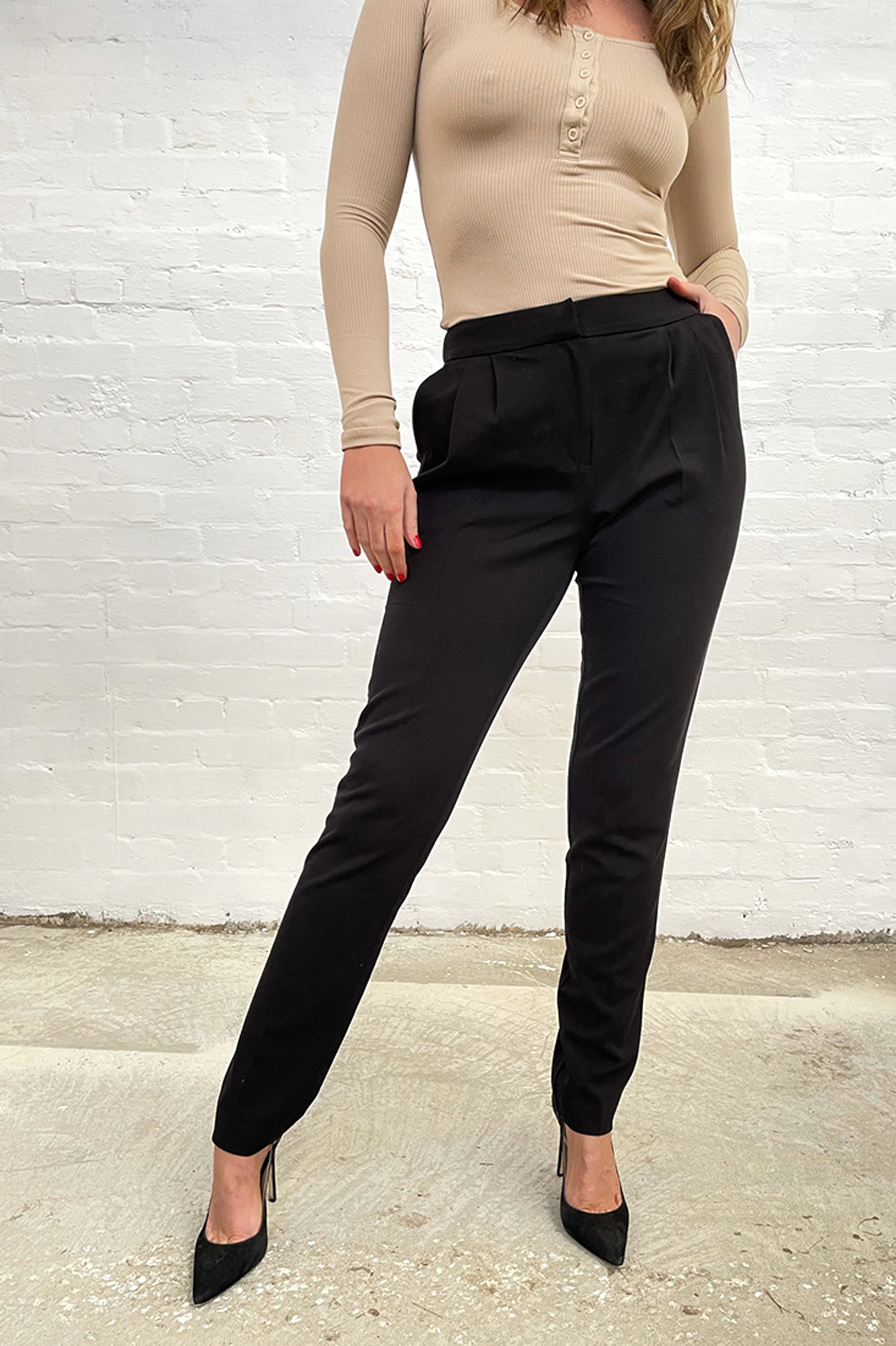 Long Black Work Pants HEIGHT-OF-FASHION - Main Image